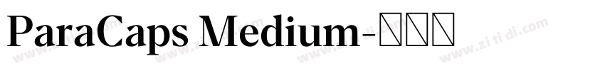 ParaCaps Medium字体转换